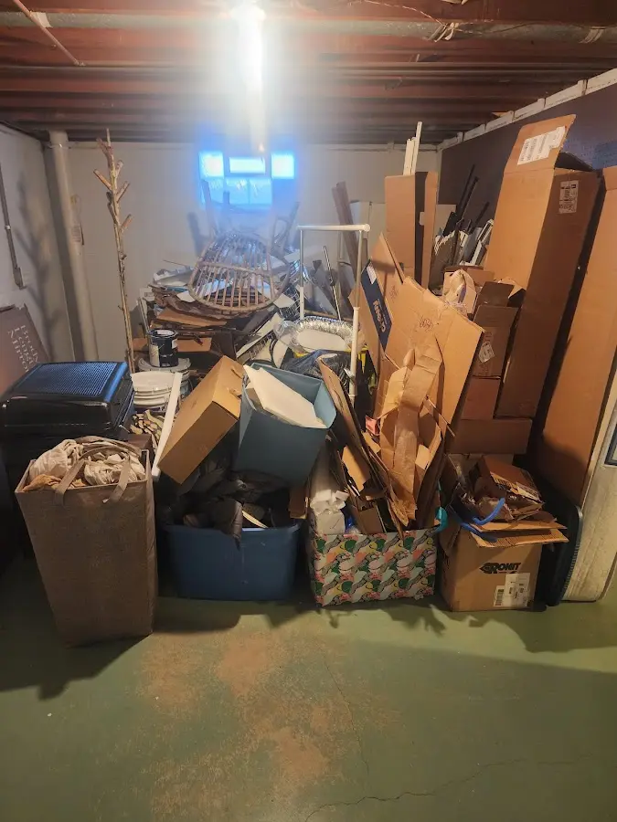 Roll-off dumpster container at job site for Concrete Dumpster Rental in West Miami